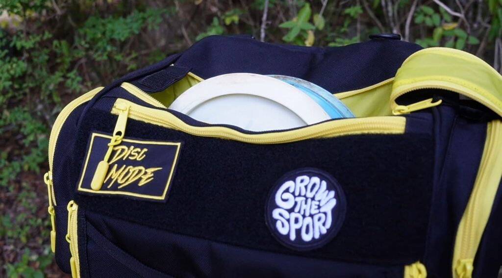 disc golf discs in bandido bag cooler pouch